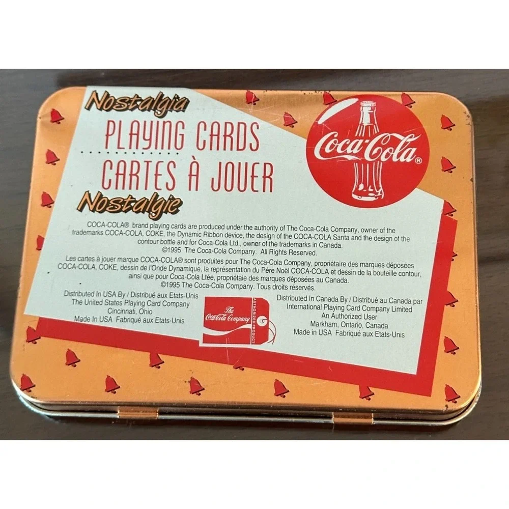 Coca Cola Nostalgia Playing Cards 2 Decks In‎ Collectible Tin